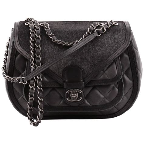 chanel black horse hair fur bag|Chanel Pony Hair Bag .